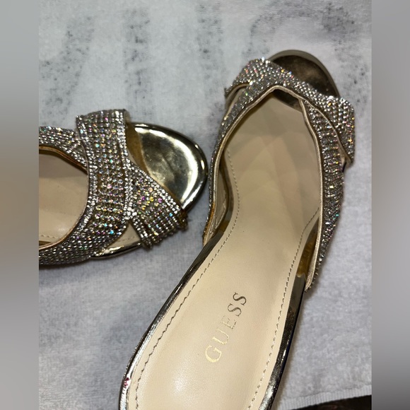 Guess Sparkly Wedges. Size 8 - Picture 5 of 6